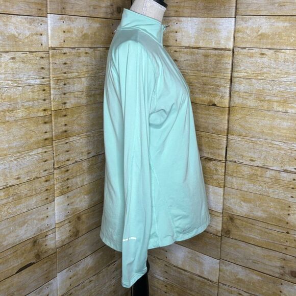 NIKE RUNNING DRI-FIT EVERYDAY TRAINING ATHLETIC ACTIVEWEAR FITTED ZIP UP LS TOP - Picture 2 of 3